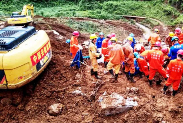 China Heavy landslide