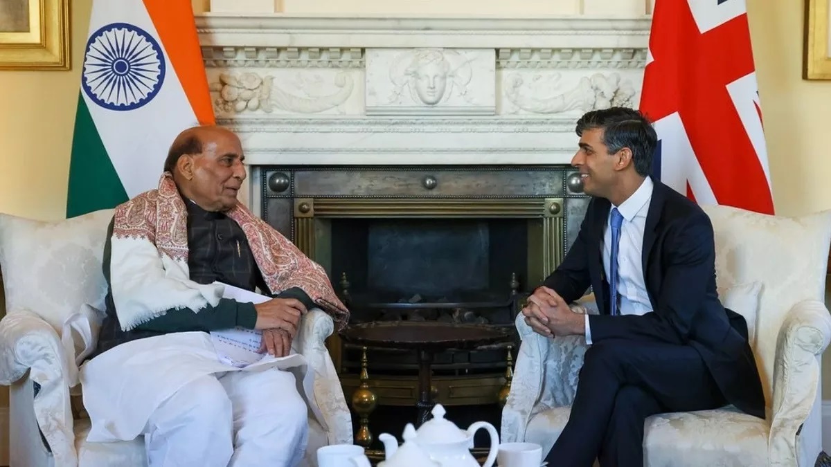 लंदन में PM सुनक से मिले रक्षा मंत्री राजनाथ सिंह, व्‍यापार-रक्षा और प्रौद्योगिकी पर बनी सहमति  