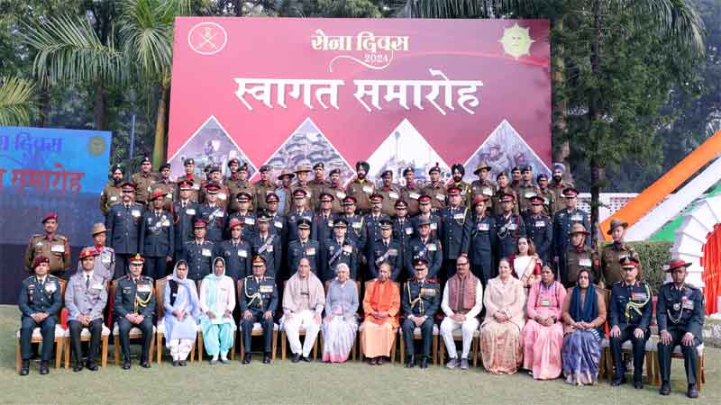 भारतीय सेना ने लखनऊ में मनाया 76वां सेना दिवस, राजनाथ सिंह-सीएम योगी रहे मौजूद