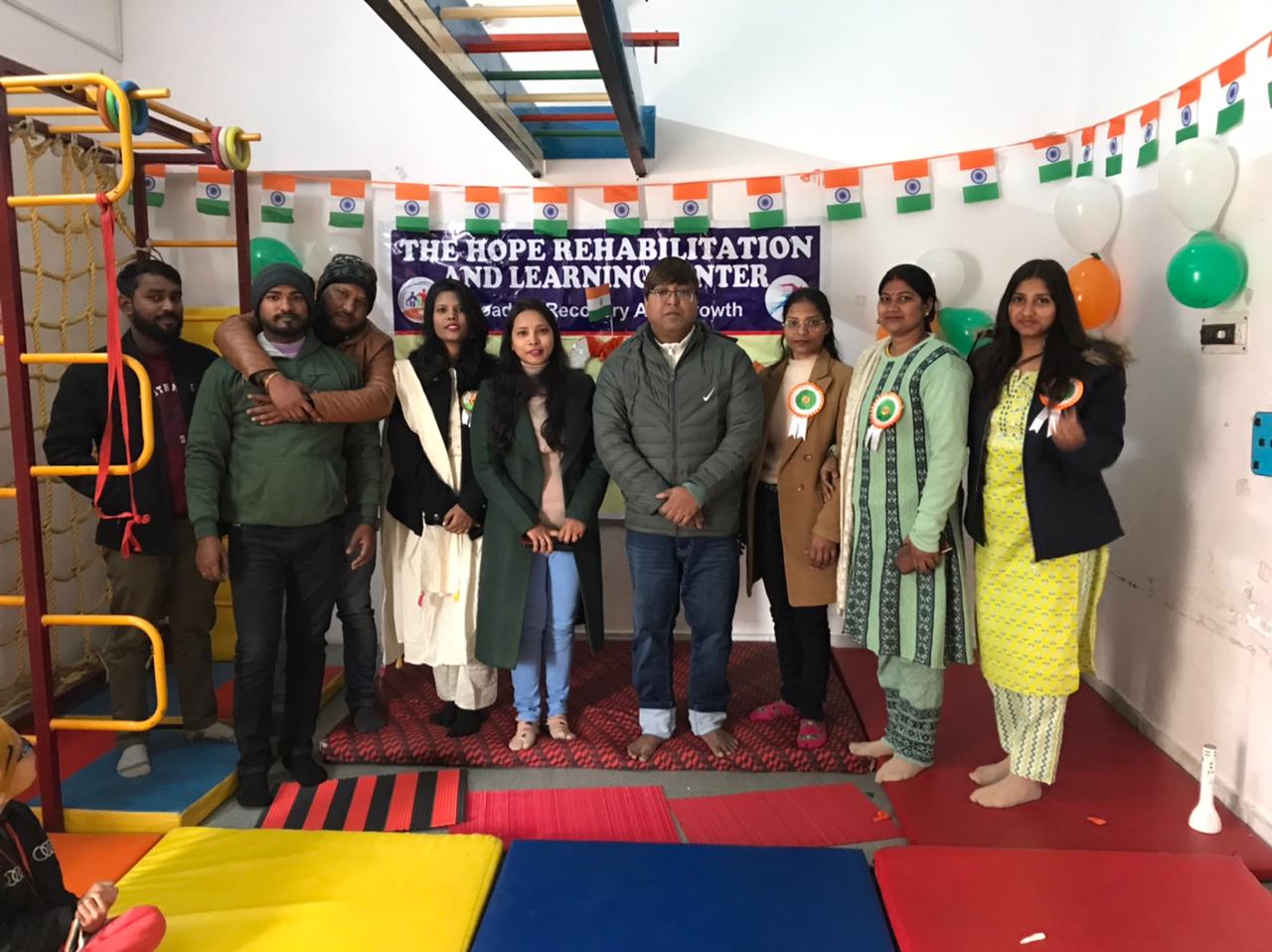 The Hope Rehabilitation and Learning Center में धूम-धाम से मनाया गया गणतंत्र दिवस