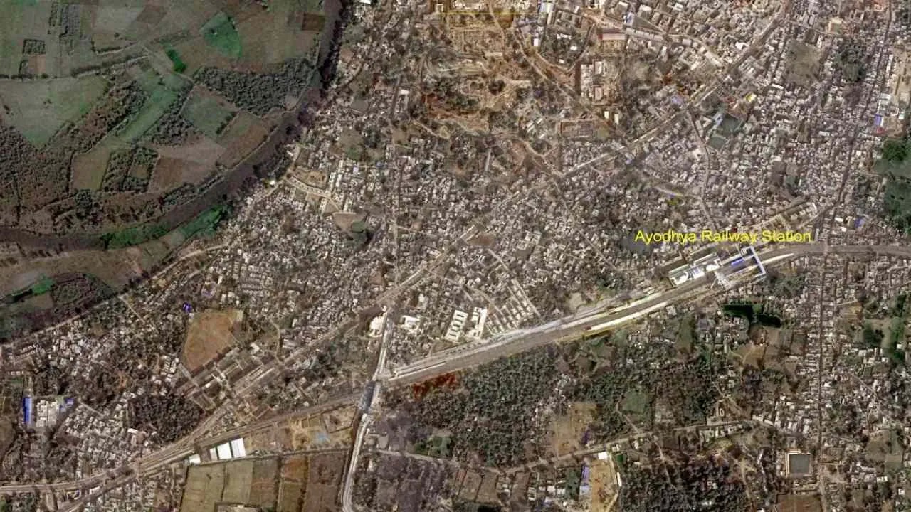 ISRO RamMandir Satellite Photo