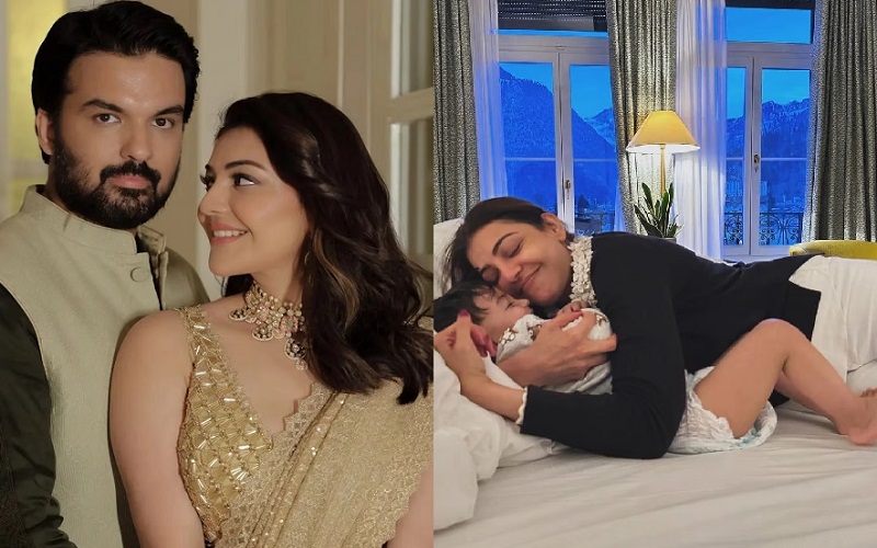 South Actress Kajal Aggarwal Valentine Celebration Photos