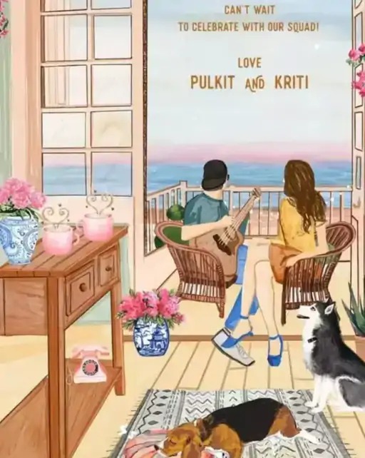 Kriti Pulkit Wedding Card