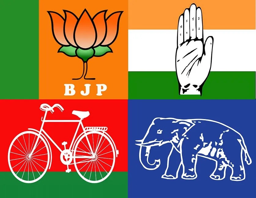BSP, BJP, SP AND CONGRESS