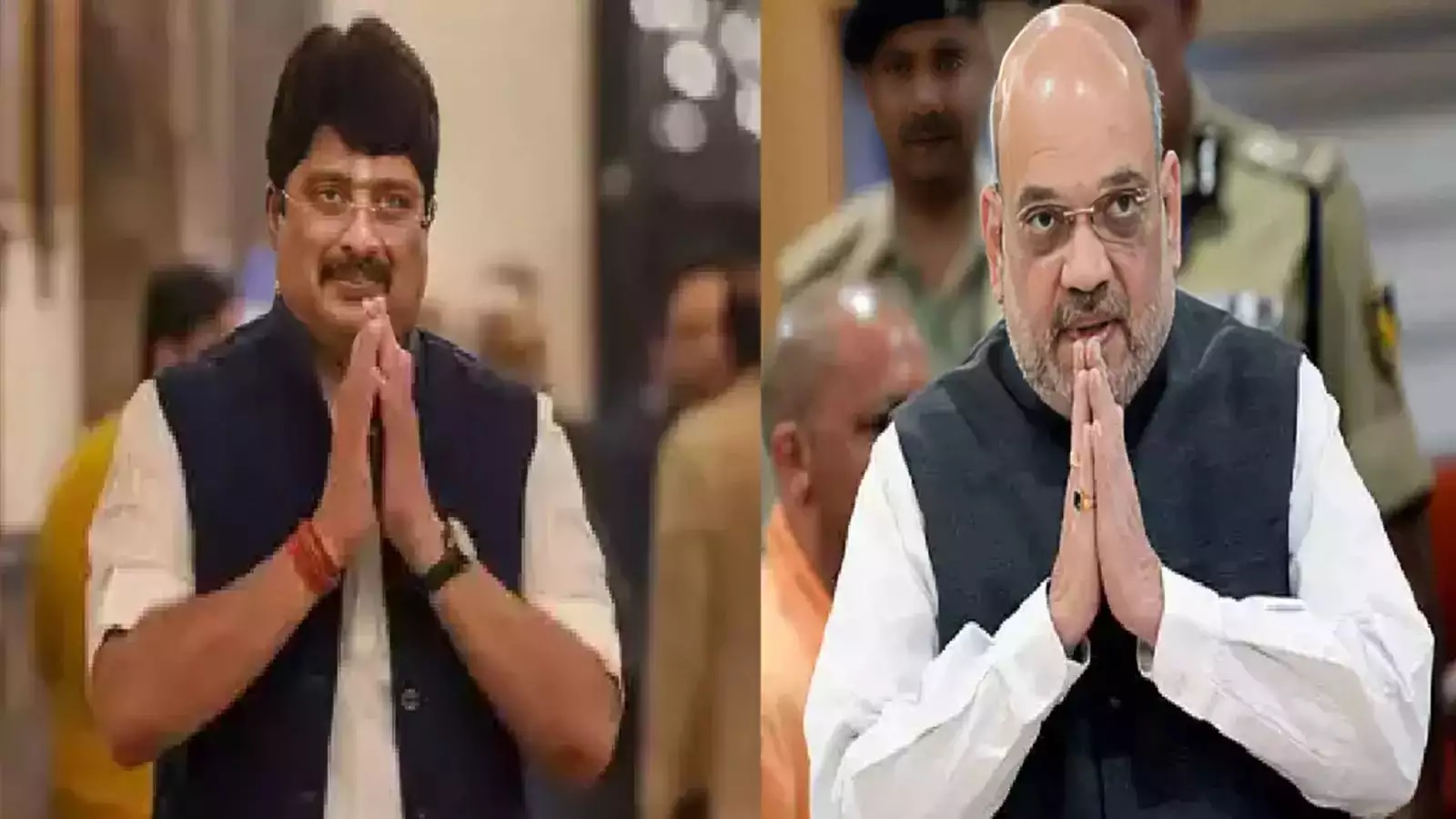 Raja bhaiya Meets Amit Shah