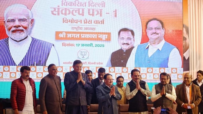 BJP Manifesto For Delhi Elections