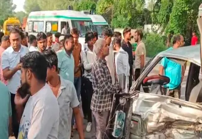Amroha road accident