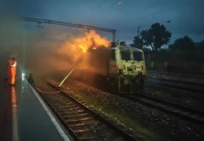 Garib Rath Express fire