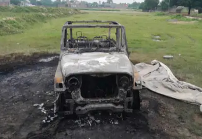 Azamgarh Thar on fire