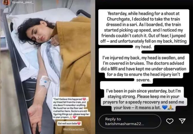 Karishma Sharma injured