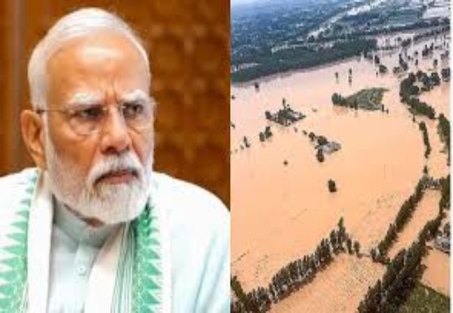 पीएम का हवाई निरीक्षण