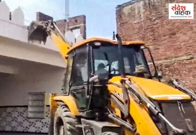 Sambhal bulldozer action