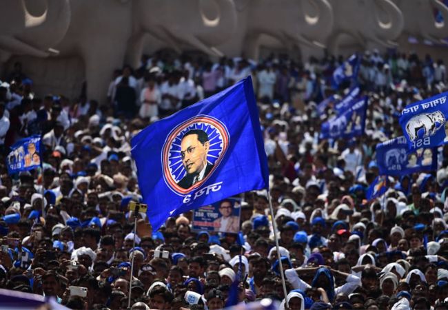 Mayawati holds Kanshi Ram memorial rally