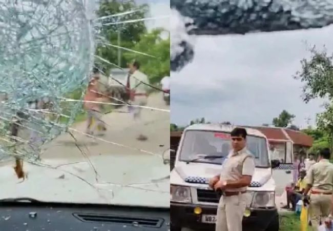 बंगाल में BJP सांसद और विधायक पर भीड़ ने किया हमला, टीएमसी पर साजिश का आरोप