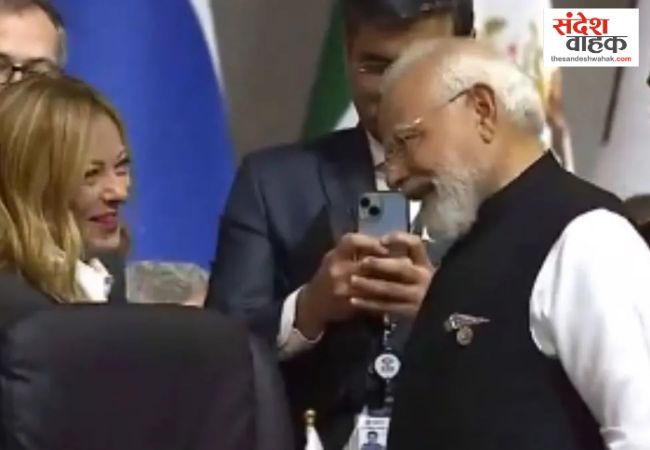 PM Modi Giorgia Meloni meeting