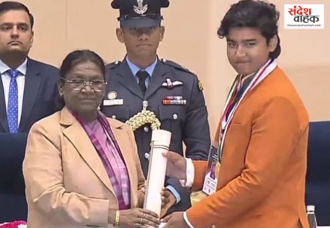 Vaibhav Suryavanshi Pradhan Mantri Rashtriya Bal Puraskar