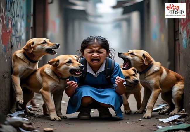 stray dog ​​attack