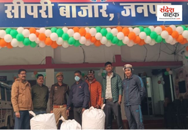 झांसी में 34 लाख का गांजा बरामद, ट्रक में छिपाकर ओडिशा से ला रहा था खेप