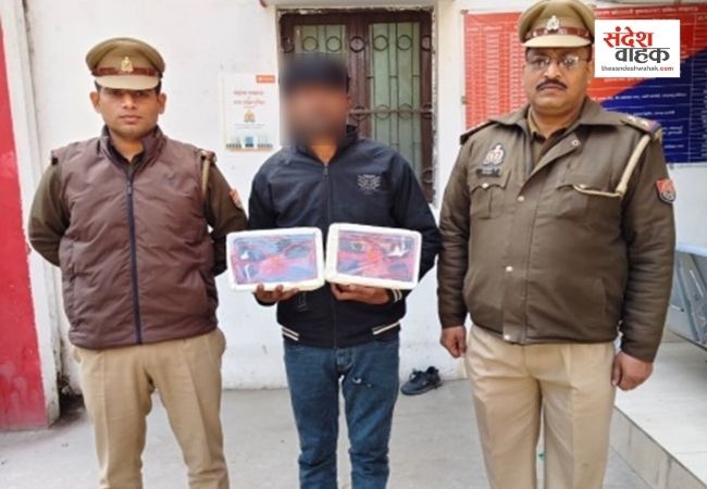 लखनऊ: कृष्णानगर पुलिस ने शातिर चोर को दबोचा, अवैध तमंचा और कारतूस बरामद