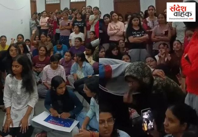 लखनऊ विश्वविद्यालय में 'मेस कांड': जहरीला खाना खाकर छात्रा हुई बेहोश, विरोध में छात्राओं का अनशन