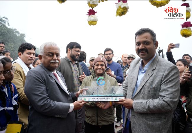 लखनऊ: सीजी सिटी वेटलैंड में उमड़ा पर्यावरण प्रेमियों का सैलाब,