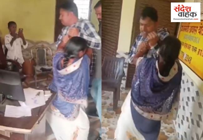 बर्खास्तगी का गुस्सा या सिस्टम से जंग? बलरामपुर में लाइनमैन की पत्नी का 'रौद्र रूप',जेई को पीटा