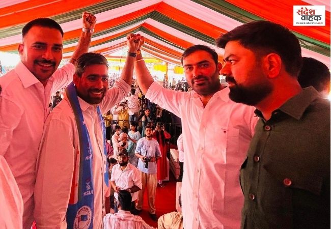 नई दिल्ली में संघर्ष और संकल्प की गूंज, NSUI के राष्ट्रीय अध्यक्ष ने ली शपथ