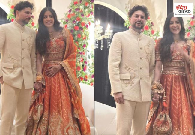 Kuldeep Yadav's grand reception