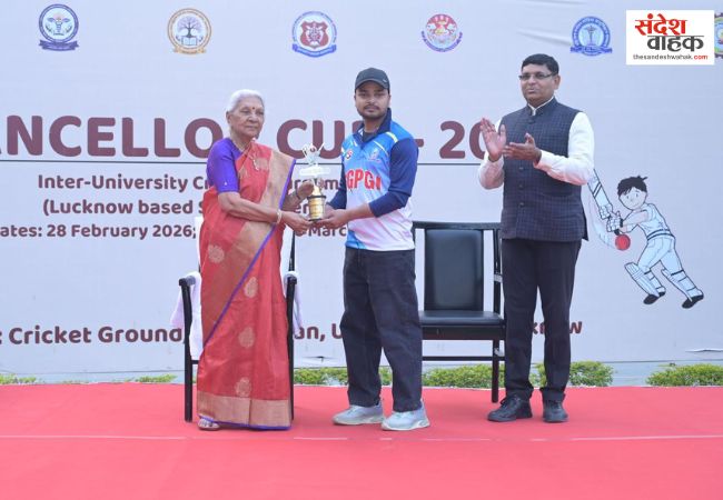 चांसलर कप 2026: SGPGI बना इंटर यूनिवर्सिटी क्रिकेट चैंपियन, फाइनल में भाषा विश्वविद्यालय को 4 विकेट से दी शिकस्त
