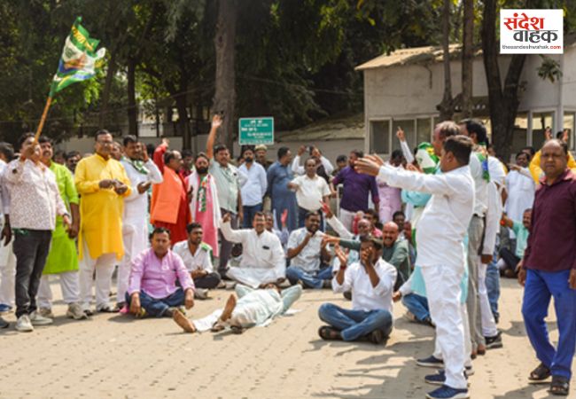 नीतीश के राज्यसभा जाने की चर्चा पर भड़के कार्यकर्ता, सीएम आवास के बाहर भारी हंगामा