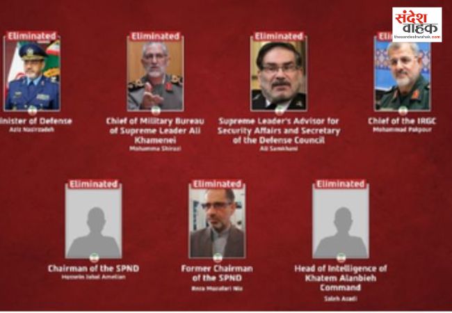 इजरायल के हमले में ईरान के रक्षा मंत्री और IRGC चीफ समेत 7 टॉप कमांडर ढेर