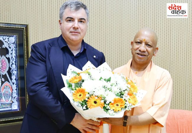 मुख्यमंत्री से मिले नोबेल पुरस्कार विजेता कॉन्स्टेंटिन नोवोसेलोव