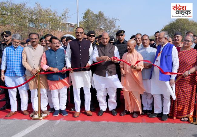 राजनाथ सिंह और सीएम योगी ने किया ग्रीन कॉरिडोर के दूसरे चरण का उद्घाटन, जाम के झाम से मिलेगी निजात
