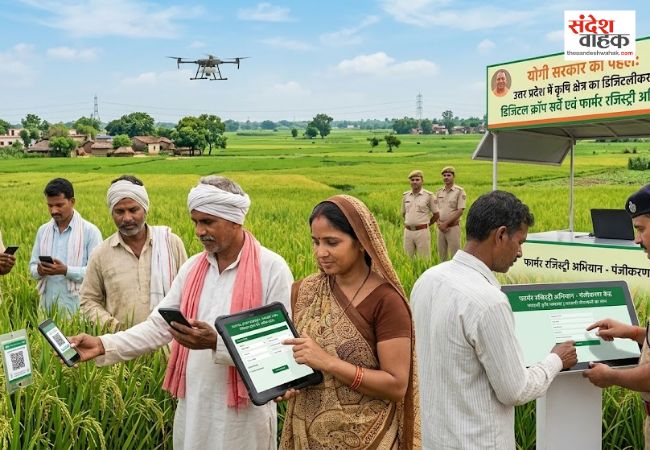 डिजिटल कृषि की ओर तेजी से बढ़ रहा उत्तर प्रदेश, क्रॉप सर्वे और फार्मर रजिस्ट्री में बड़ा विस्तार
