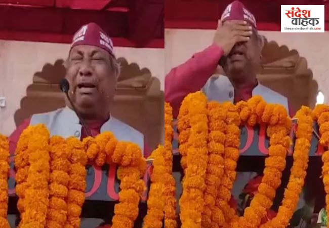 जब आरक्षण पर बोलते हुए फूट-फूटकर रोने लगे मंत्री संजय निषाद, बोले- समाज को हक से दूर रखा गया