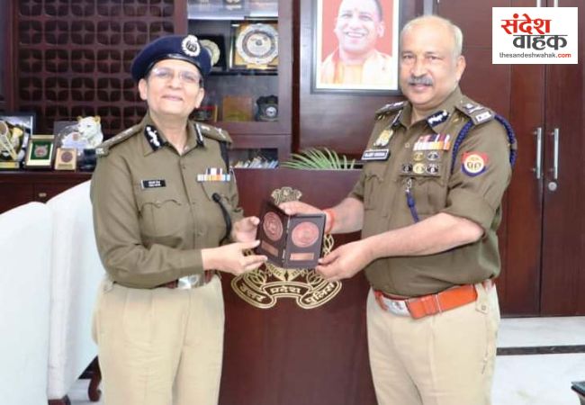 UP पुलिस और RPF के बीच बढ़ेगा तालमेल, DGP राजीव कृष्ण से मिलीं सोनाली मिश्रा