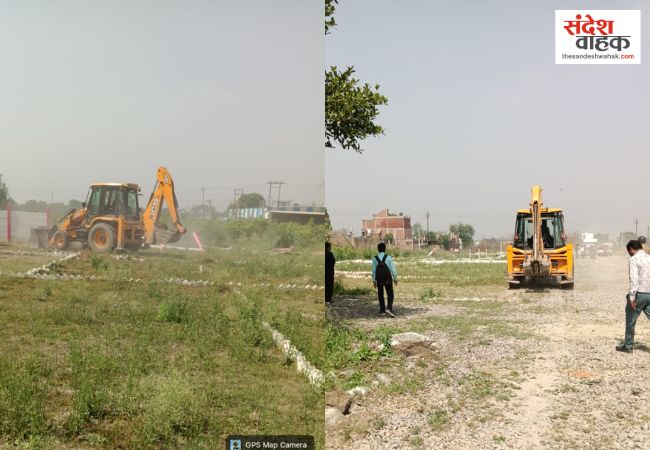 Kanpur News: केडीए का चला पीला पंजा, 12 बीघा अवैध प्लाटिंग ध्वस्त, भू-माफियाओं को अल्टीमेटम
