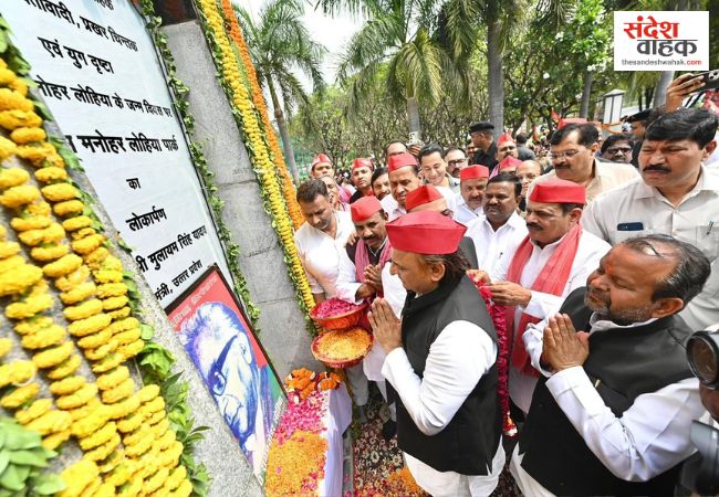 लोहिया जयंती पर अखिलेश का 'जातीय जनगणना' दांव, बोले- इसलिए पिछड़ों की गिनती नहीं कर रही सरकार