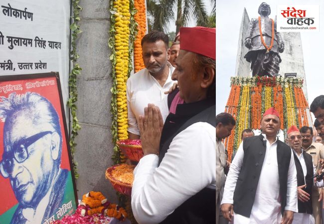 लोहिया जयंती पर अखिलेश का 'जातीय जनगणना' दांव, बोले- इसलिए पिछड़ों की गिनती नहीं कर रही सरकार