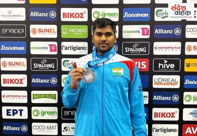 प्रतापगढ़ के लाल का सात समंदर पार कमाल: ग्रीस के एथेंस में लहराया तिरंगा, दुर्गेश्वर सिंह ने जीता रजत पदक