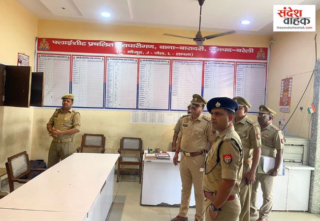 Bareilly News: एसपी सिटी मानुष पारीक ने किया थाना बारादरी का वार्षिक निरीक्षण