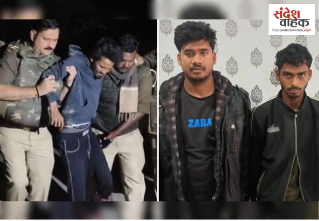 आजमगढ़ में पुलिस और गोतस्करों के बीच मुठभेड़, दो शातिर बदमाशों के पैर में लगी गोली