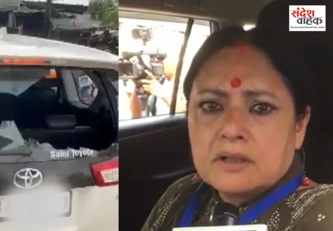 बंगाल में हिंसा के बीच वोटिंग जारी, BJP उम्मीदवार अग्निमित्रा पॉल के काफिले पर पथराव