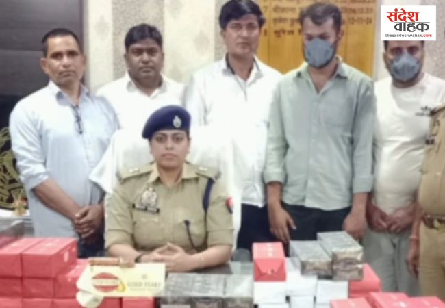 लखनऊ में 'नकली सिगरेट' के बड़े सिंडिकेट का भंडाफोड़, 10 लाख का माल और लग्जरी कार जब्त