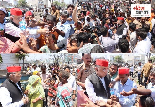 Lucknow News: अग्निकांड पीड़ितों के बीच पहुंचे सपा नेता, सरकार पर लगाए ये गंभीर आरोप