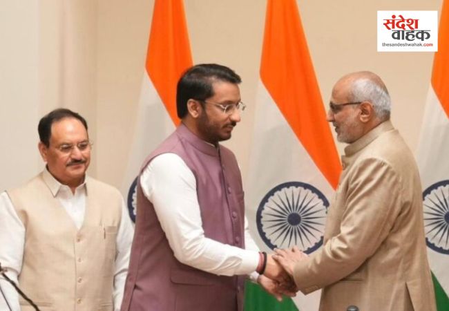 पार्थ पवार ने ली राज्यसभा सदस्य की शपथ, जेपी नड्डा से लेकर जयराम रमेश तक रहे मौजूद