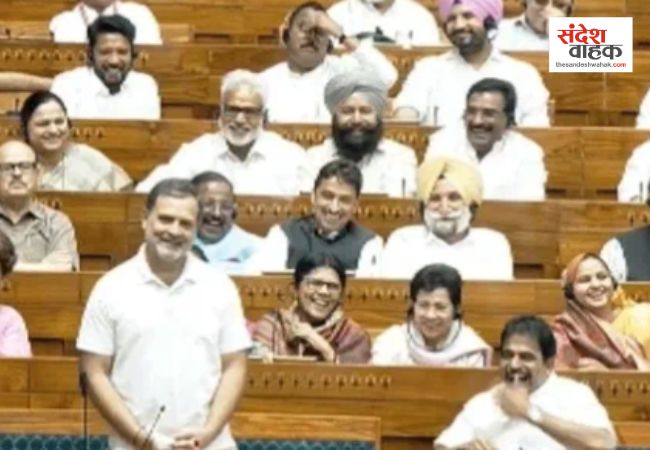 संसद में महिला आरक्षण पर चर्चा के दौरान राहुल गांधी का चुटीला अंदाज
