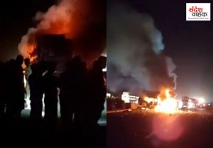 Accident on Agra-Lucknow Expressway
