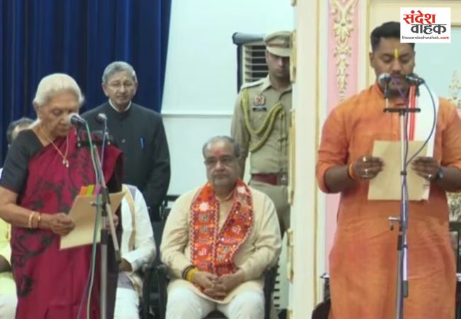 यूपी कैबिनेट विस्तार: भूपेंद्र चौधरी समेत छह विधायकों ने ली मंत्री पद की शपथ