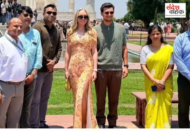 ताजमहल की खूबसूरती देख मुग्ध हुईं टिफनी ट्रंप
